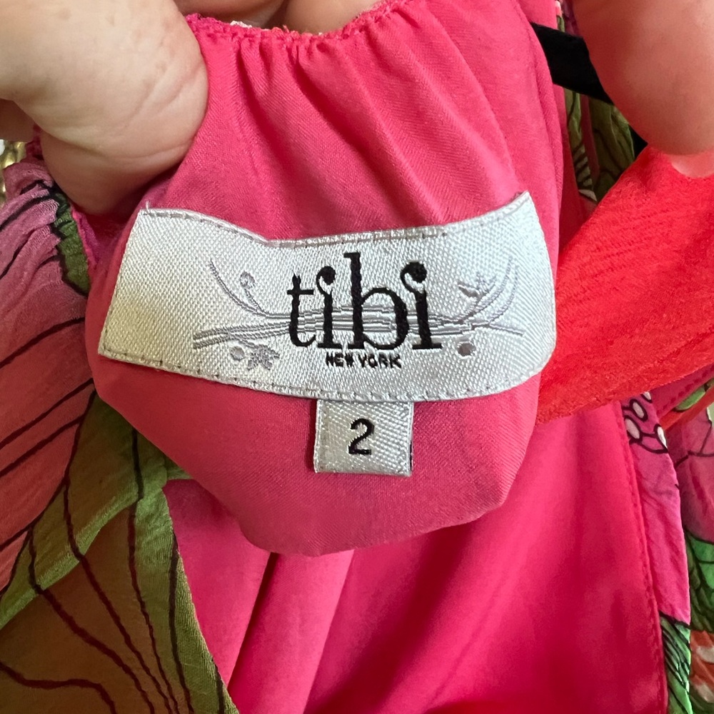 Tibi Pink and Red Floral Dress - Picture 14 of 16